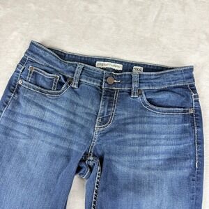 BKE Payton Jeans Womens 29XXL (Fit 31x36) Blue Bootcut Low Rise Med Wash Stretch